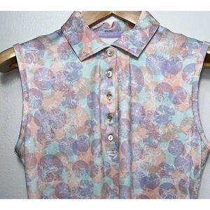 Peter Millar Large Sleeveless Golf Polo Tank Performance‎ Tennis Pickleball UPF